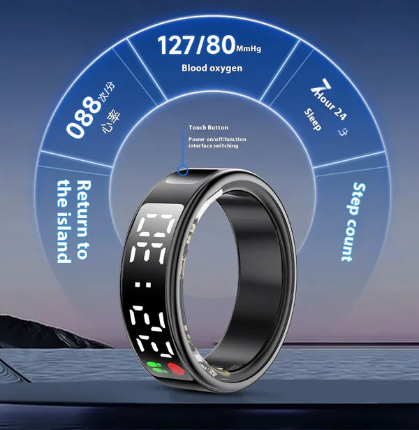 Smart Ring With Display Screen Touch Flip Smart Finger