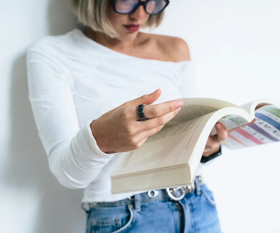 Smart Ring With Display Screen Touch Flip Smart Finger