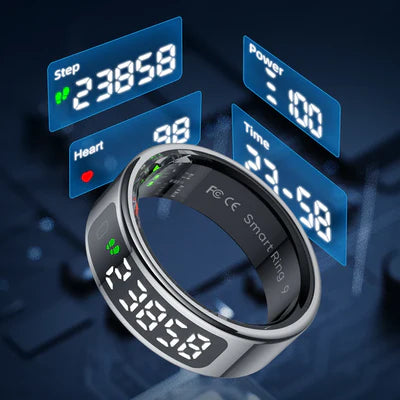 Smart Ring With Display Screen Touch Flip Smart Finger