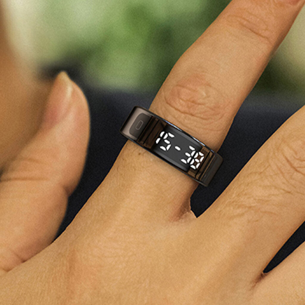 Smart Ring With Display Screen Touch Flip Smart Finger