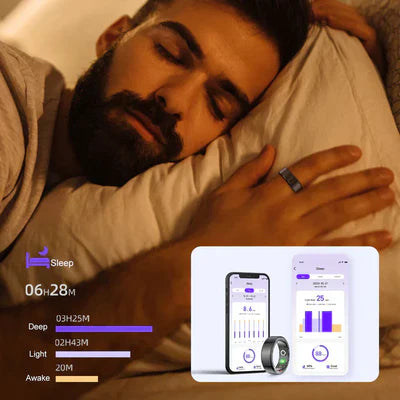 Smart Ring With Display Screen Touch Flip Smart Finger