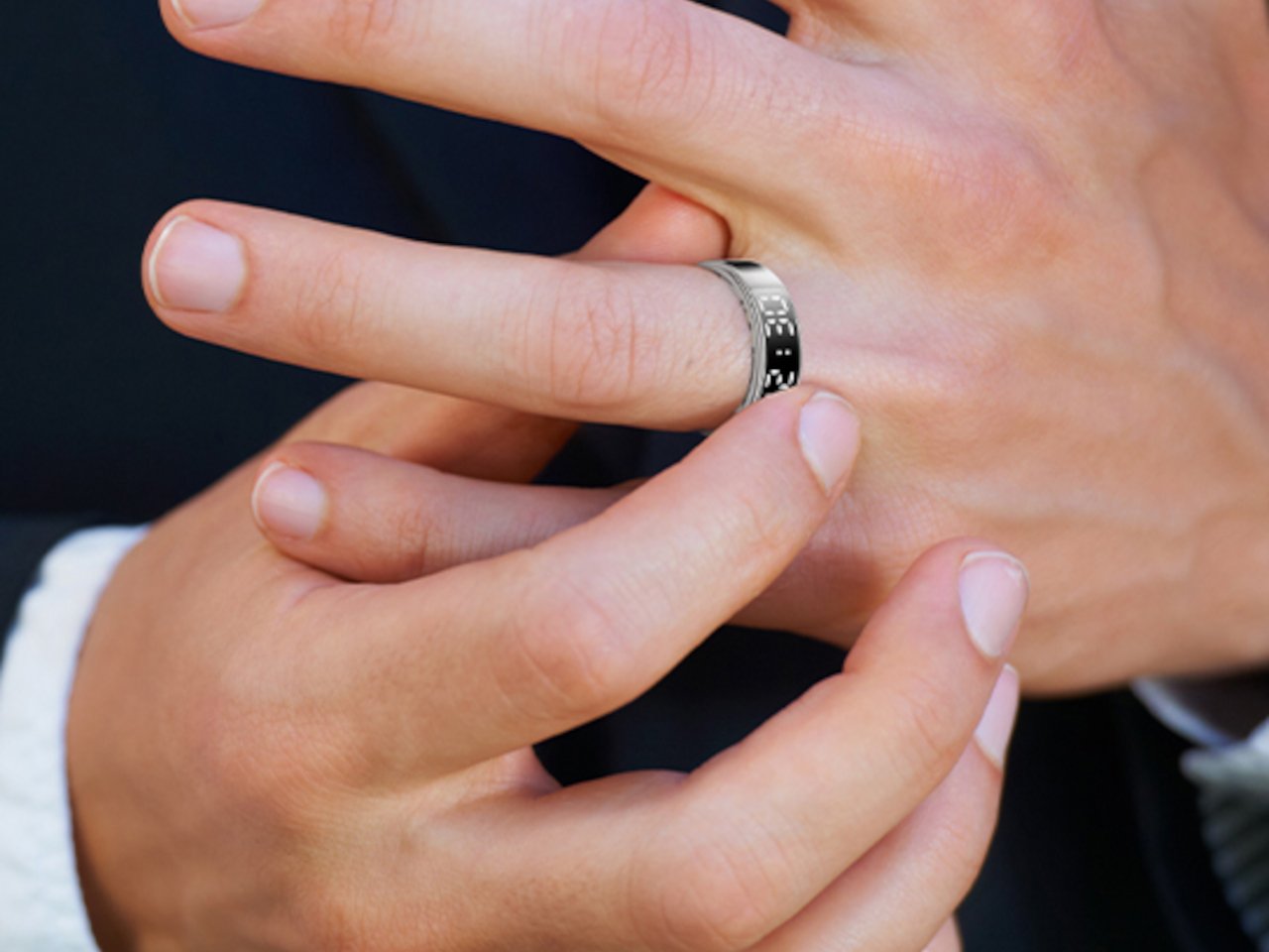 Smart Ring With Display Screen Touch Flip Smart Finger